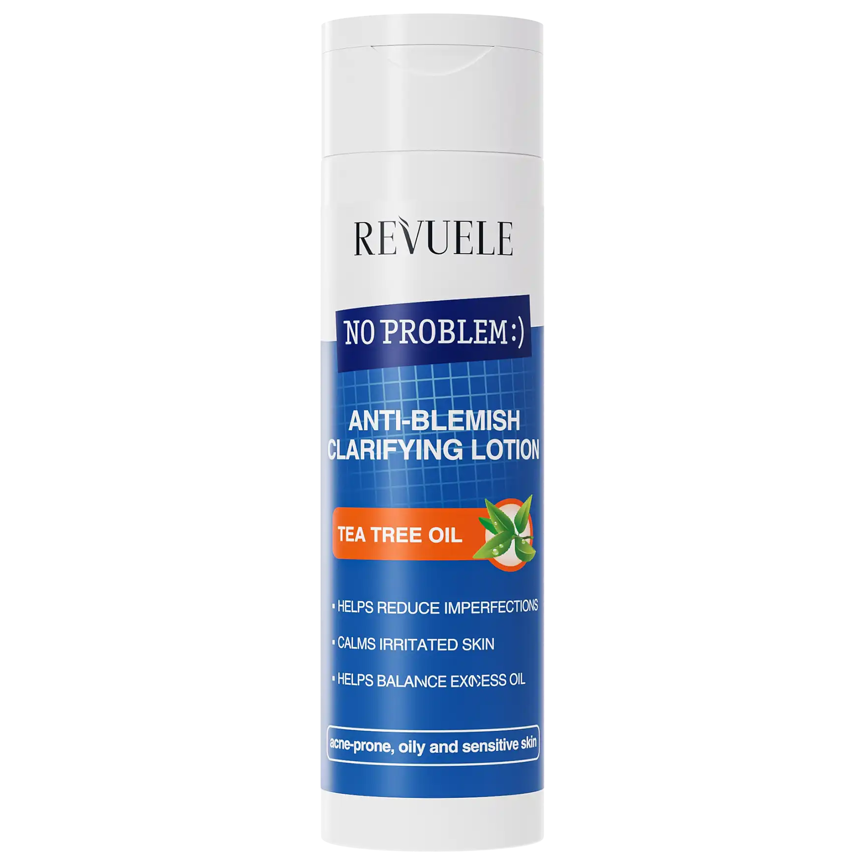 REVUELE No Problem Lotion Clarifiante Anti-Imperfections Tea Tree 200ml Tonique Purifiant Peaux Acnéiques