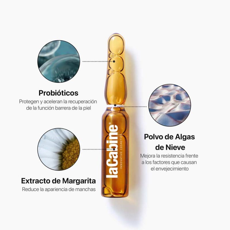 LACABINE Anti-Aging Revining Elixir Ampoules 10x2ml Concentré Anti-Âge Revitalisant Éclat Jeunesse Hydratation Intense Tous Types de Peaux