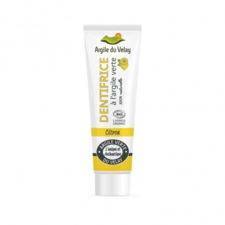 Argile du Velay DENTIFRICE ARGILE VERTE CITRON 75ML