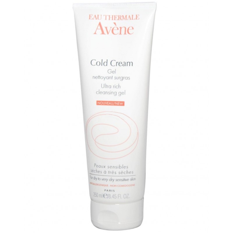 AVENE COLD CREAM GEL NETTOYANT SURGRAS 250ML