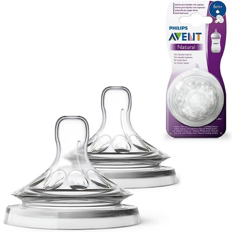 AVENT TETINE NATURAL 6M+ – 046-27 – BLEU