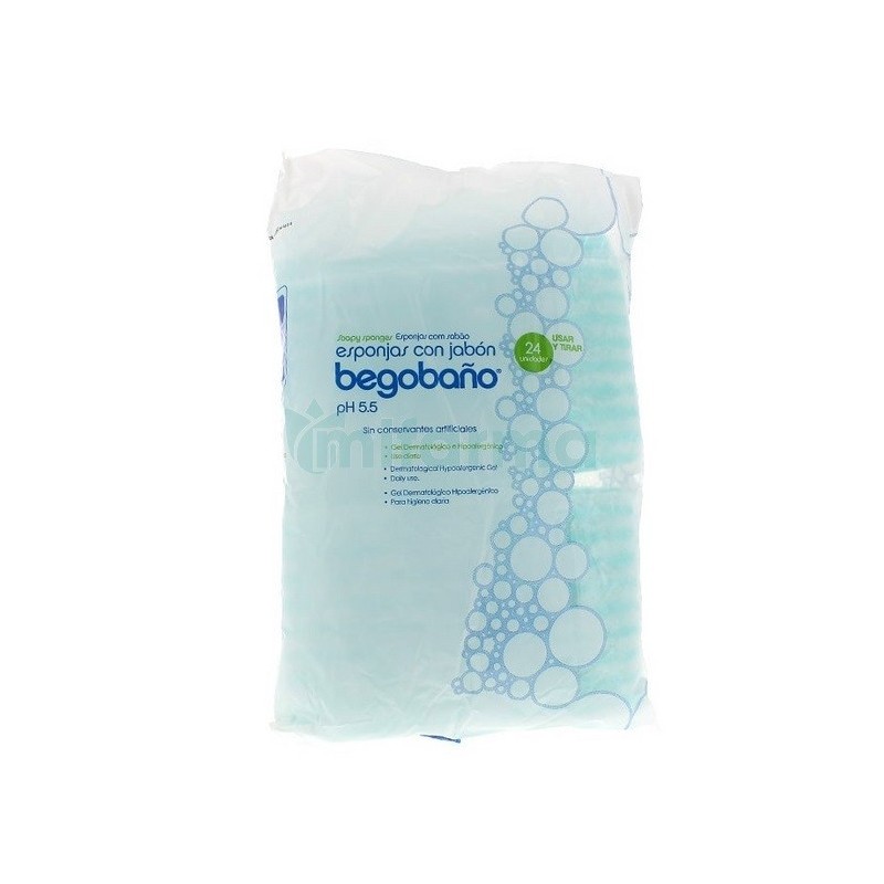 BEGOBANO EPONGE SAVONNEUSE PH5.5 24U