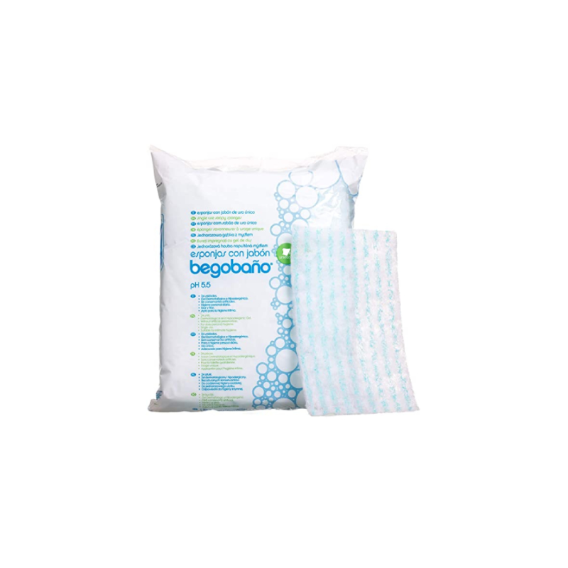 BEGOBANO EPONGE SAVONNEUSE PH5.5 50U