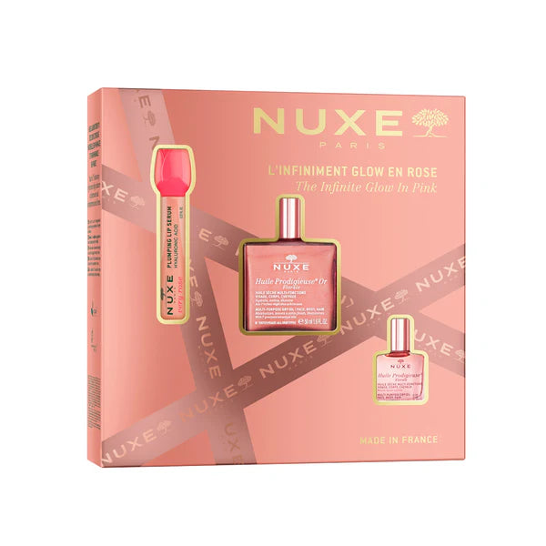 NUXE Coffret L’Infiniment Glow En Rose Flora Cadeau Noël Éclat