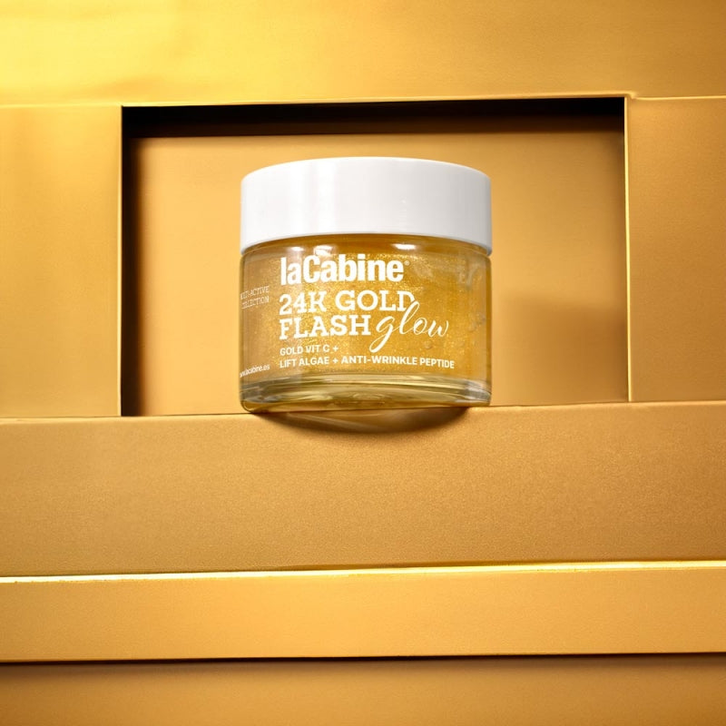 LACABINE 24K Gold Flash Glow Gel 50ml Éclat Instantané Or Pur Anti-Fatigue Hydratation Intense Tous Types de Peaux