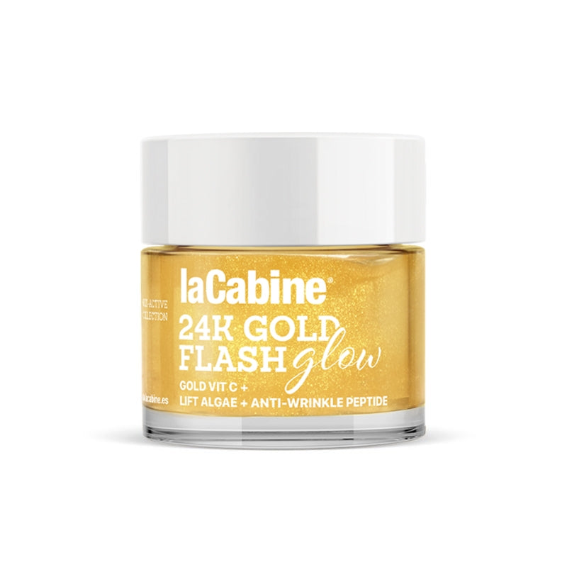LACABINE 24K Gold Flash Glow Gel 50ml Éclat Instantané Or Pur Anti-Fatigue Hydratation Intense Tous Types de Peaux