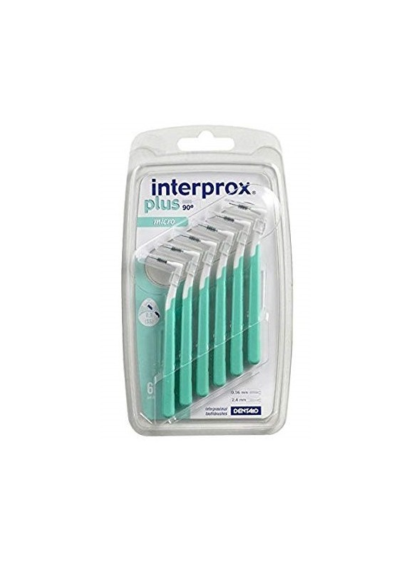DENTAID INTERPROX PLUS MICRO BROSSETTES 0.56MM-2.4MM VERT 6 UNITES