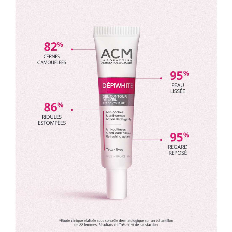 ACM Depiwhite Gel Contour des Yeux 15ml – Éclaircissant & Anti-Cernes Intensif