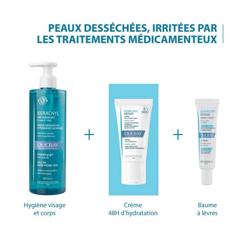 DUCRAY Keracnyl Repair Crème 50ml – Hydro-Nutritive Post-Traitement Acné