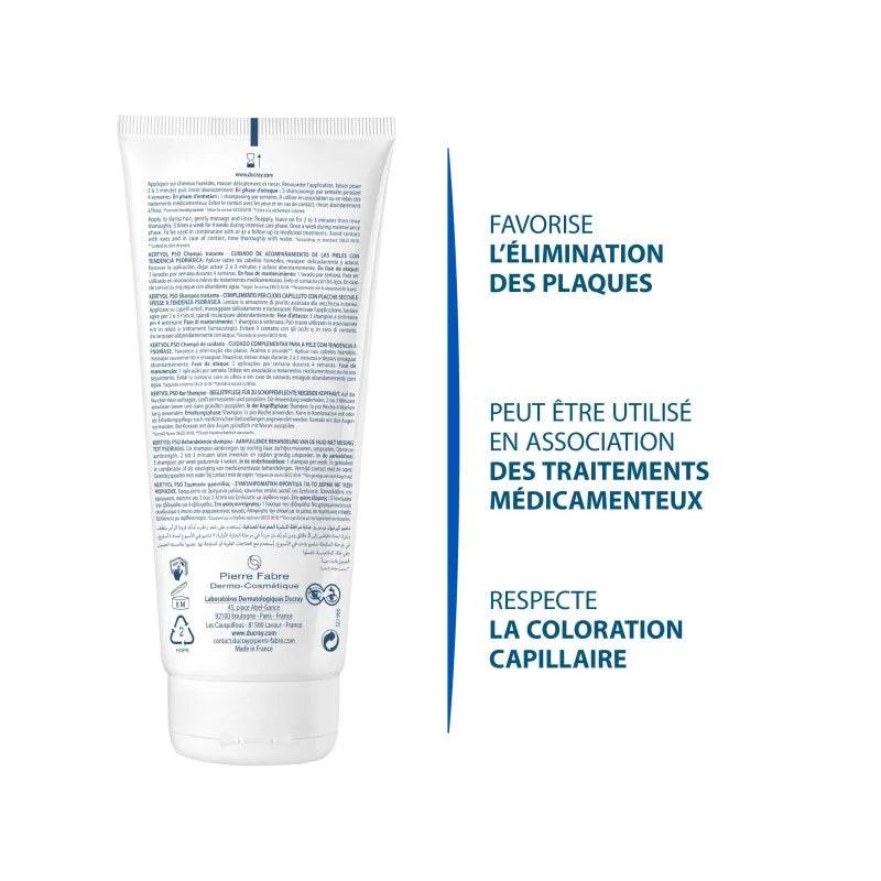 DUCRAY Kertyol PSO Shampooing Traitant Rééquilibrant 200ml – Psoriasis & Squames