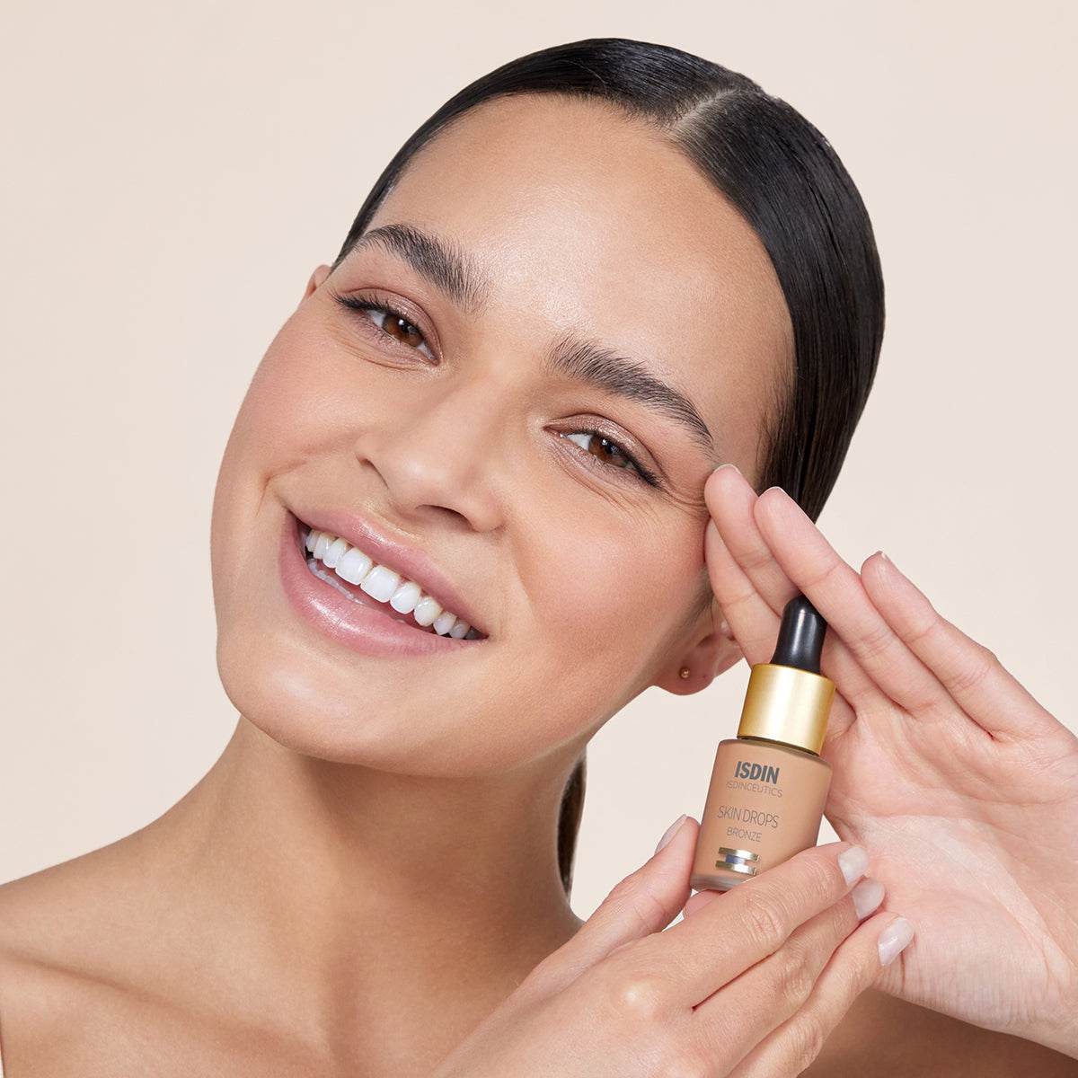 ISDIN Isdinceutics Skin Drops Bronze 15ml – Fond de Teint Fluide Gouttes Peaux Imperfections