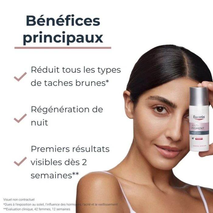 EUCERIN Anti-Pigment Soin de Nuit 50ml Thiamidol Breveté Anti-Taches Régénération Nocturne Dermatologique