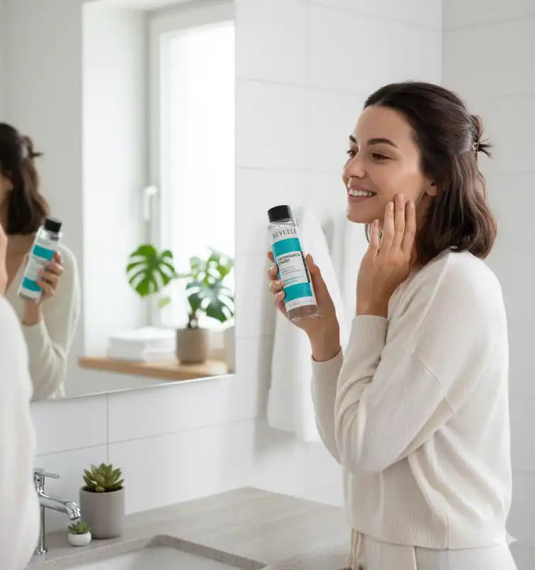 REVUELE Niacinamide Toner 200ml Lotion Tonifiante Équilibrante Niacinamide Pores Resserrés Éclat