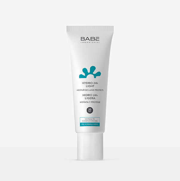 BABE Hydro 24H Light SPF20+ 50ml Crème Hydratante Légère Protection Solaire Matifiante