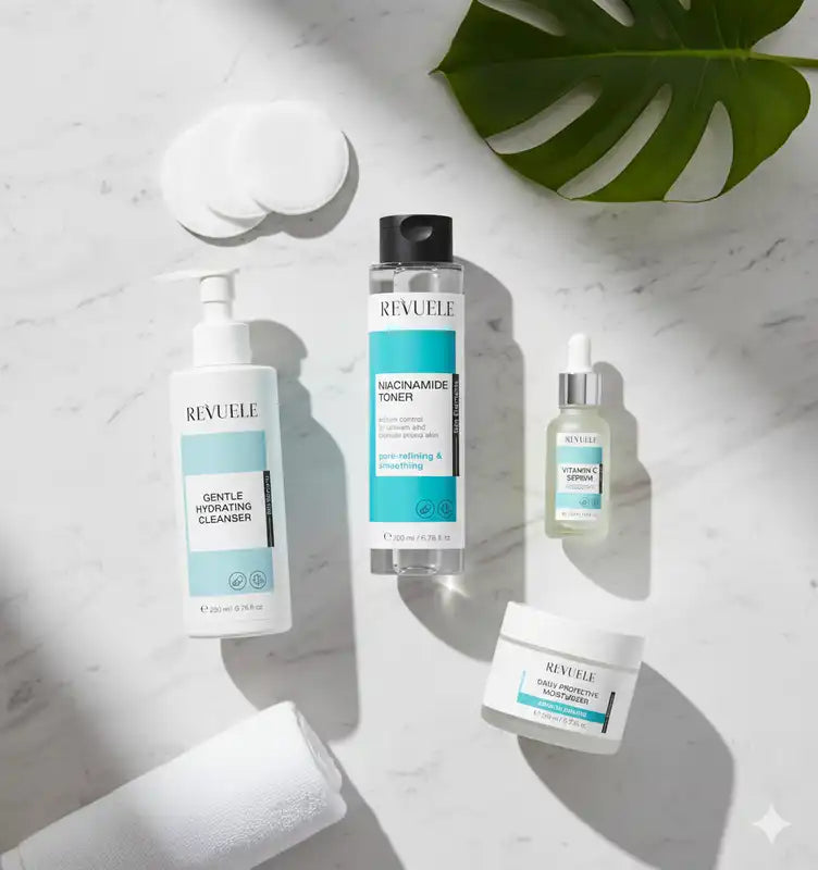 REVUELE Niacinamide Toner 200ml Lotion Tonifiante Équilibrante Niacinamide Pores Resserrés Éclat