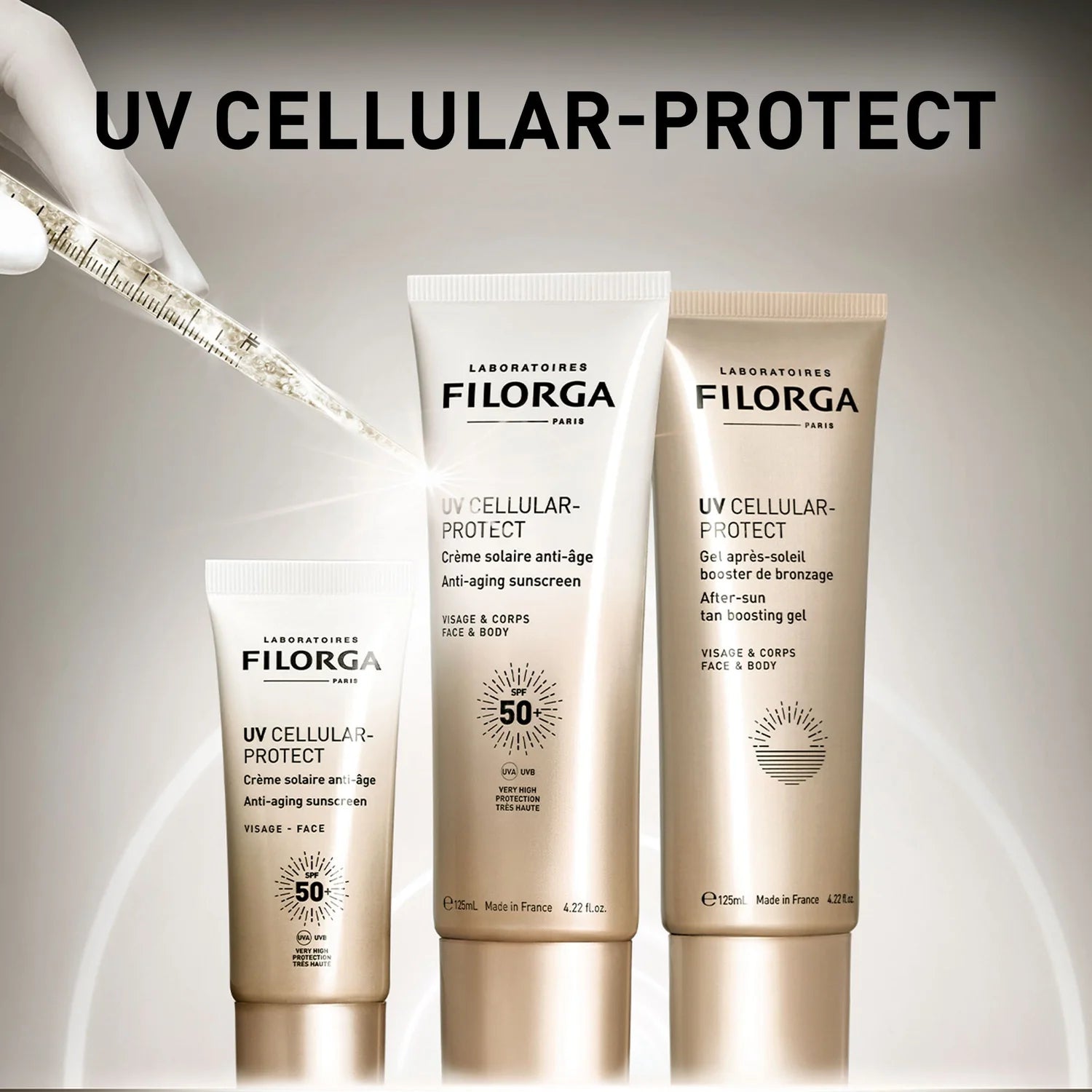 FILORGA UV-Cellular Protect Visage SPF50+ 40ml – Crème Solaire Visage Anti-Âge