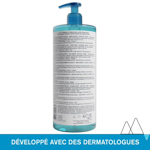 URIAGE Gel Surgras Liquide Dermatologique 1L Gel Nettoyant Doux Sans Savon Peaux Sensibles Format Familial