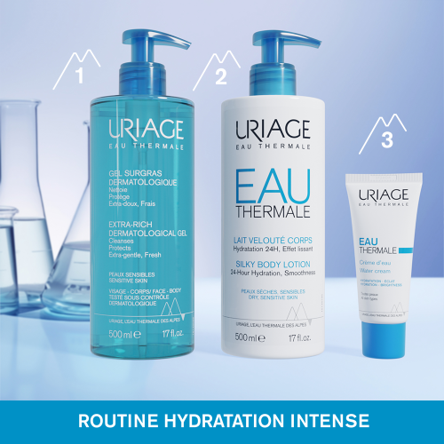 URIAGE Gel Surgras Liquide Dermatologique 1L Gel Nettoyant Doux Sans Savon Peaux Sensibles Format Familial