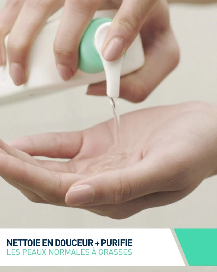 CeraVe Gel Moussant Nettoyant 236ml – Purification & Équilibre Peaux Normales à Grasses