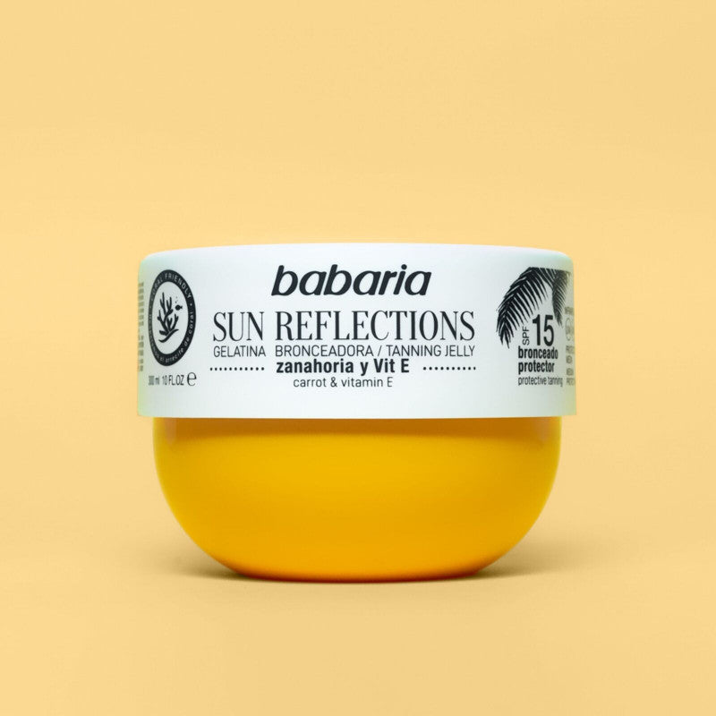 BABARIA Gelée Bronzante à la Carottine Reflet Soleil SPF 15 300ml Gelée Bronzage Activateur