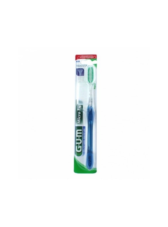 GUM MICRO TIP BROSSE A DENTS SOUPLE REGULAR 470