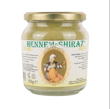 HENNÉ DE SHIRAZ Blond 150g Poudre Colorante Naturelle Cheveux Blonds Dorés Reflets Lumineux