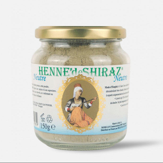 HENNÉ DE SHIRAZ Neutre 150g Poudre Naturelle Soin Cheveux Fortifiant Brillance Sans Coloration