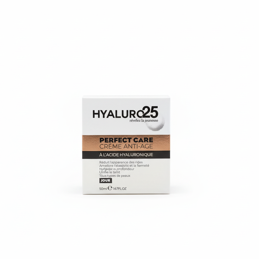 HYALURO25 Crème Anti-Âge 50ml Acide Hyaluronique Hydratante Antirides Raffermissante