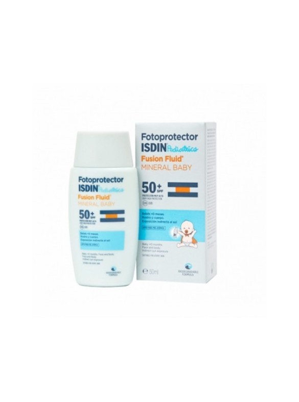 ISDIN FOTOPROTECTOR PEDIATRICS FUSION FLUID MINERAL BABY SPF50+ DES LA NAISSANCE 50ML