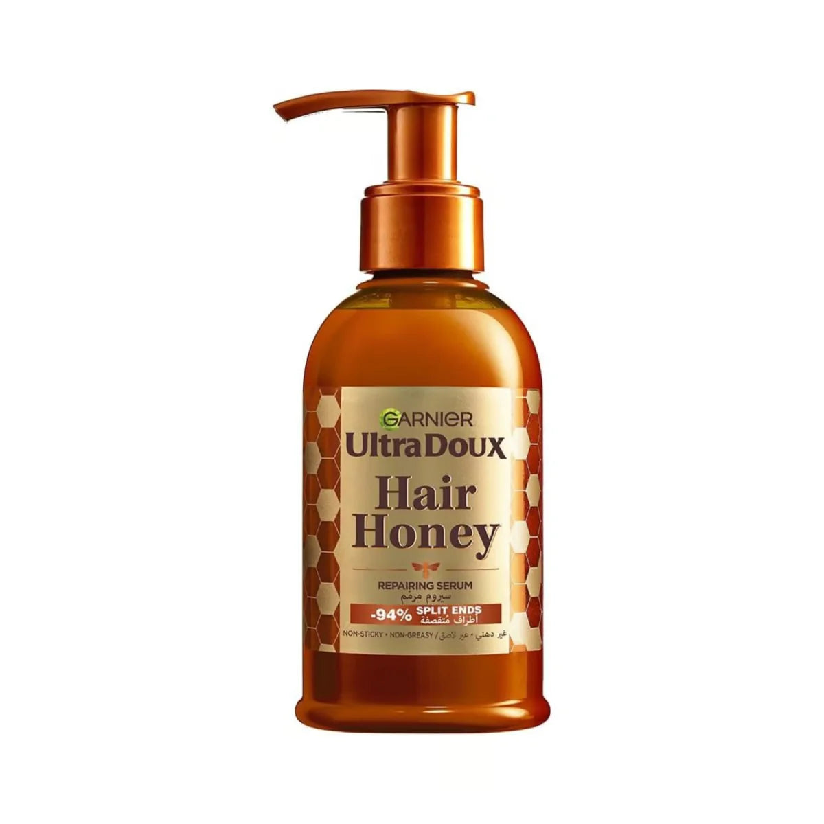 GARNIER Ultra Doux Sérum Cheveux Miel Réparateur 115ml Soin Capillaire Nutrition Intense Cheveux Secs Abîmés Brillance Naturelle Formule Enrichie