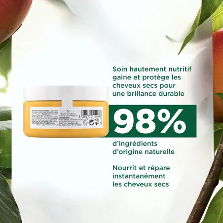 KLORANE Masque Nutrition à la Mangue 150ml – Cheveux Secs et Abîmés