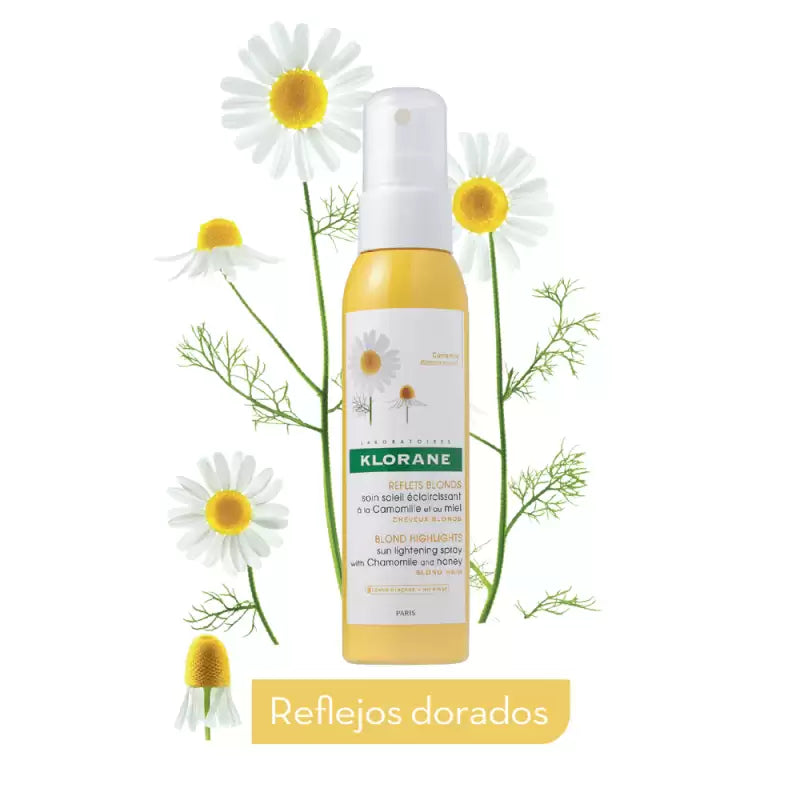 KLORANE Soin Spray à la Camomille 125ml – Cheveux Blonds Éclaircissant