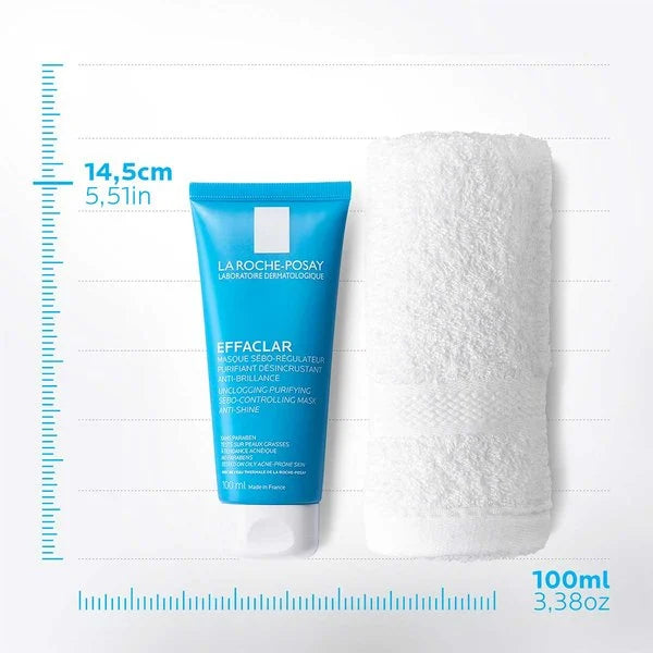 La Roche-Posay Effaclar Masque Sébo-Régulateur 100ml – Masque Purifiant Anti-Brillance