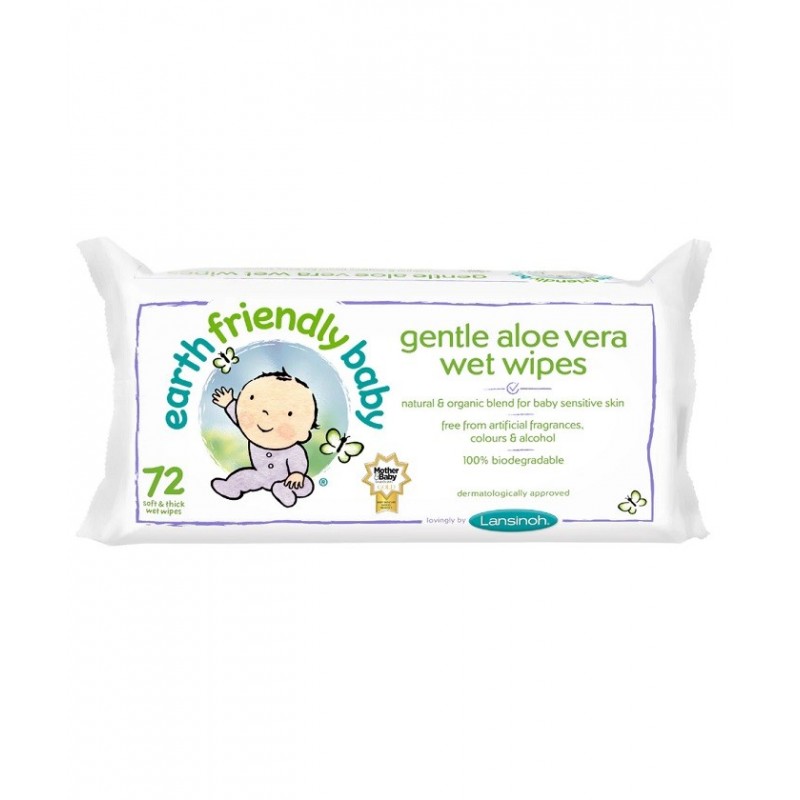 LANSINOH LINGETTES A L ALOE VERA 72U