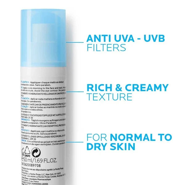 La Roche-Posay Hydraphase UV Intense Riche 50ml – Soin Réhydratant Haute Performance Peaux Sensibles