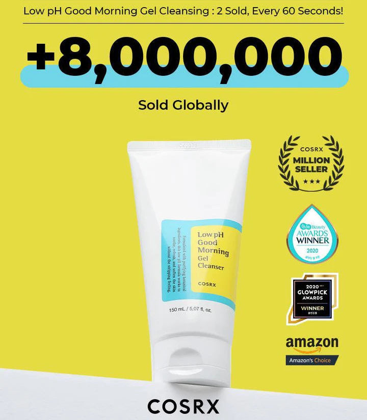 COSRX Low PH Good Morning Gel Cleanser 150ml Gel Nettoyant Visage pH Doux