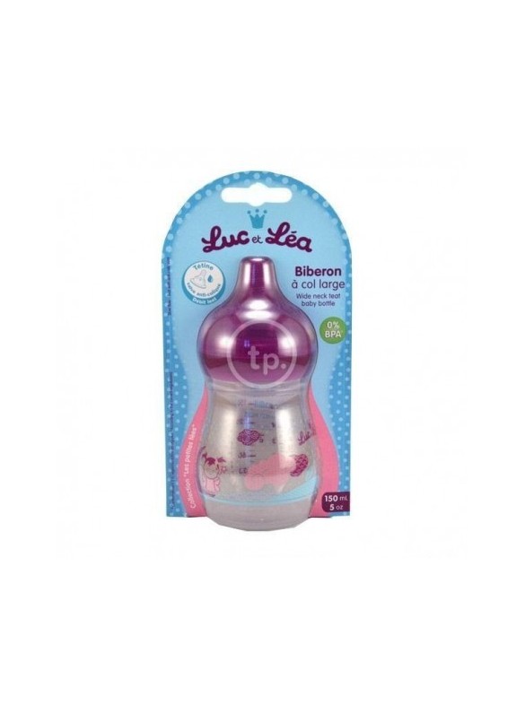 LUC ET LEA BIBERON A COL LARGE 150ML