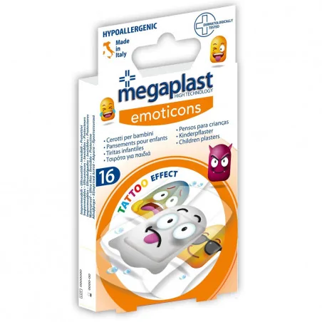 MEGAPLAST PANSEMENT ENFANT TATOU BOÎTE 16 – 112479