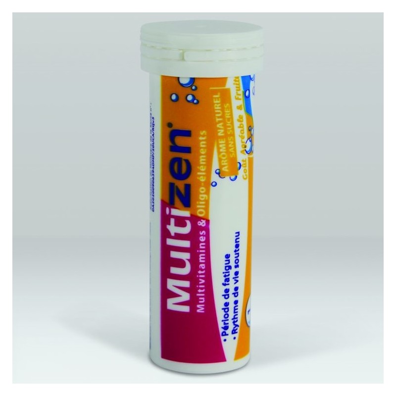 MULTIZEN MULTIVITAMINES ET OLIGO-ELEMENTS 12 COMPRIMES EFFERVESCENTS