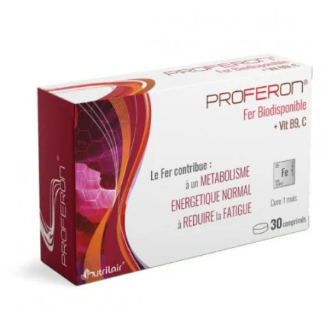 Nutrilair Proferon Fer Biodisponible – 30 Comprimés