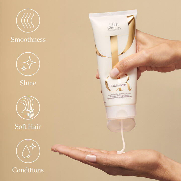 WELLA Pro Oil Reflections Conditioner 200ml Après-Shampooing Éclat Lumineux