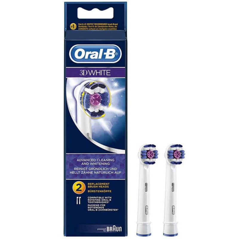 ORAL B RECHARGE 3D WHITE EB 18P-2