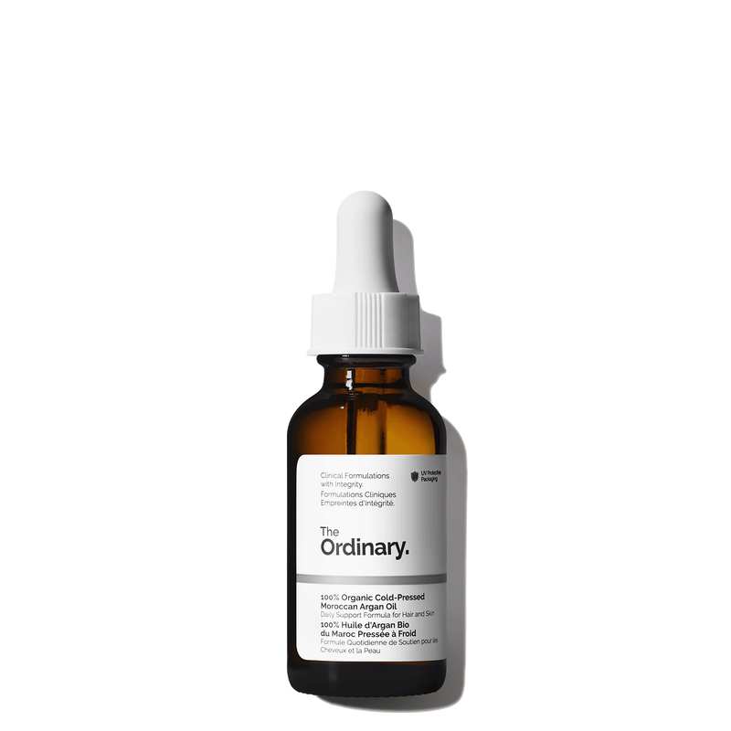 THE ORDINARY Huile d’Argan Marocaine 100% Bio 30ml Pressée à Froid Visage Cheveux Corps