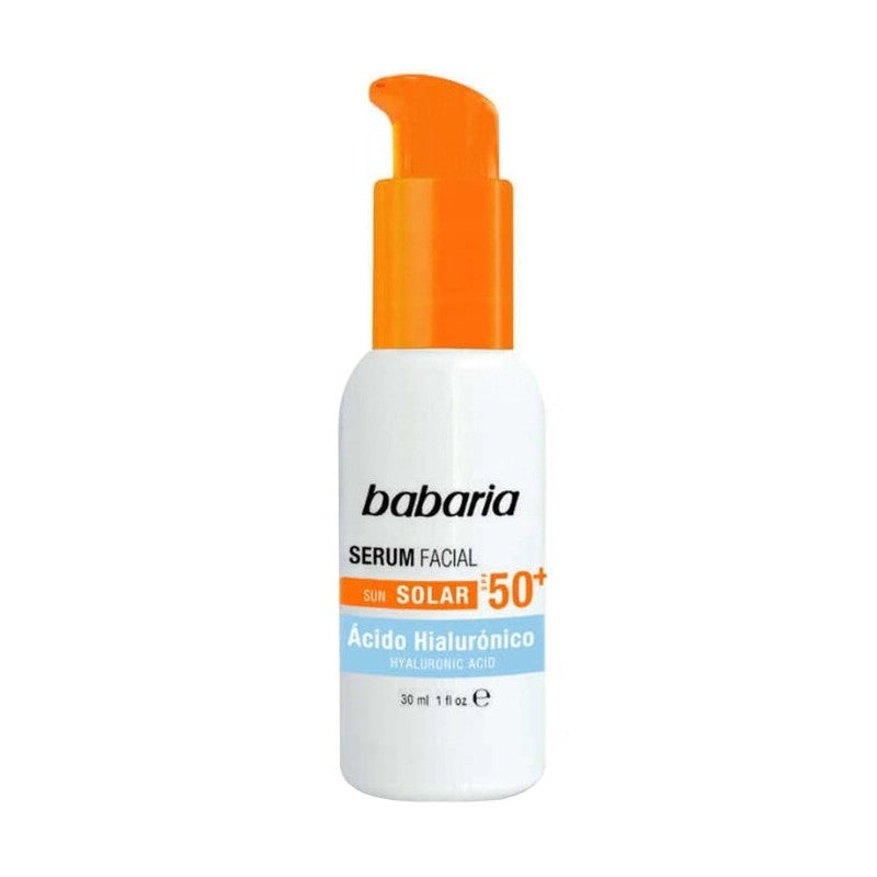 BABARIA Sérum Visage à l’Acide Hyaluronique SPF 50+ Sérum Anti-Âge Protection Solaire