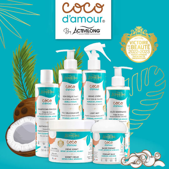 ACTIVILONG Coco D’Amour Shampooing Douceur 250ml Nettoie Hydrate Cheveux