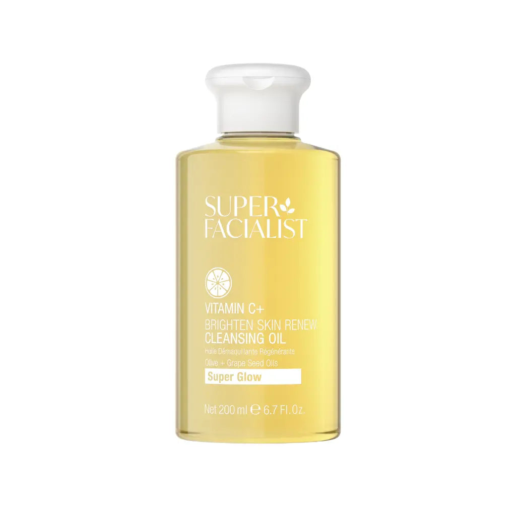 Super Facialist Vitamin C+ Cleansing Oil 200ml Huile Nettoyante Visage Vitamine C Antioxydante Éclat Lumineux