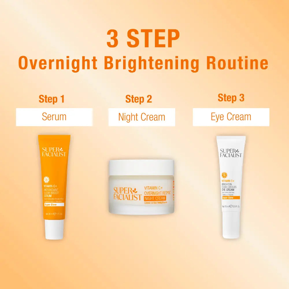 Super Facialist Vitamin C+ Brighten Dark Circles Eye Cream 15ml Contour Yeux Anti-Cernes Vitamine C Éclaircissant