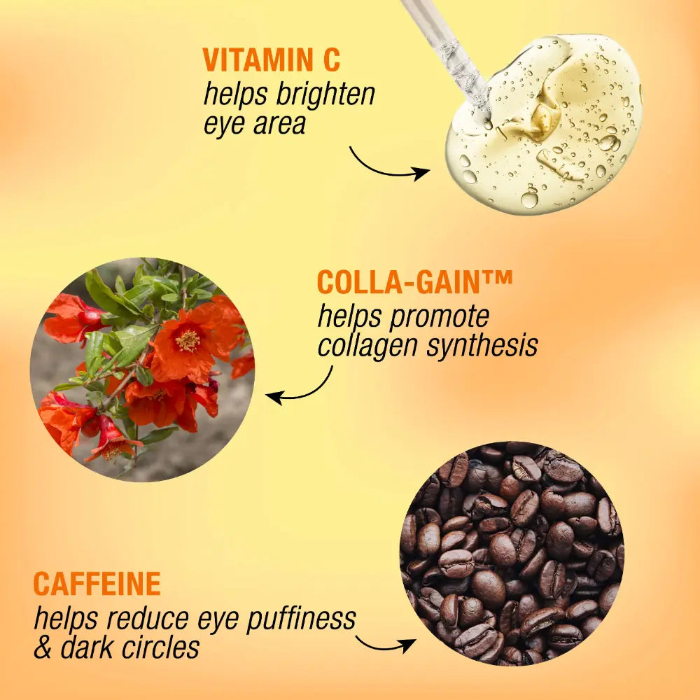 Super Facialist Vitamin C+ Brighten Dark Circles Eye Cream 15ml Contour Yeux Anti-Cernes Vitamine C Éclaircissant