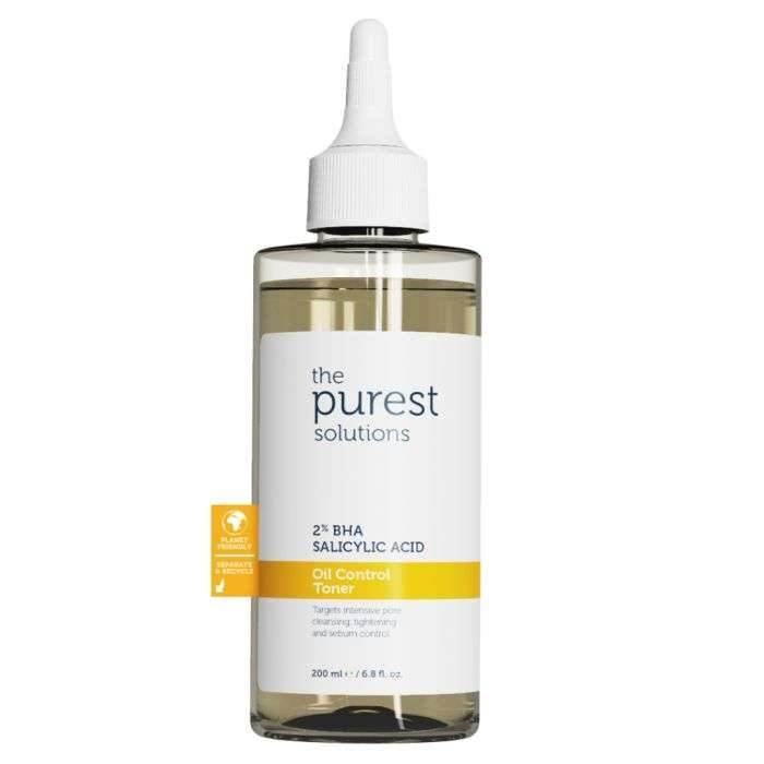 The Purest Solutions Toner BHA Acide Salicylique 2% – Contrôle Sébum Purifiant 200ml