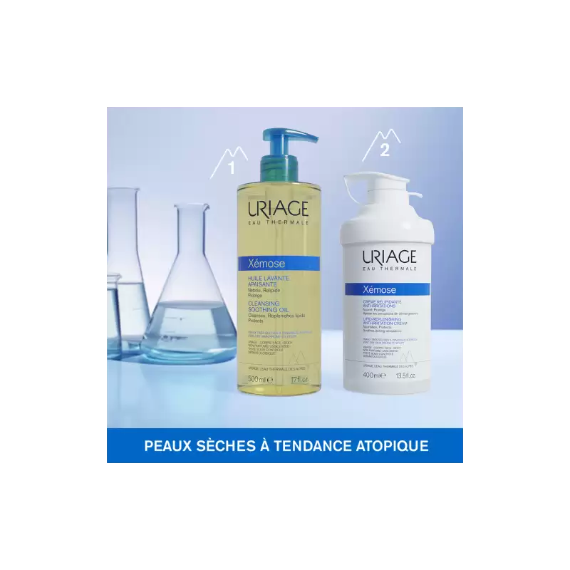 URIAGE Xémose Crème Relipidante Anti-irritations 200ml – Soin Corps Haute Tolérance Peaux Très Sèches